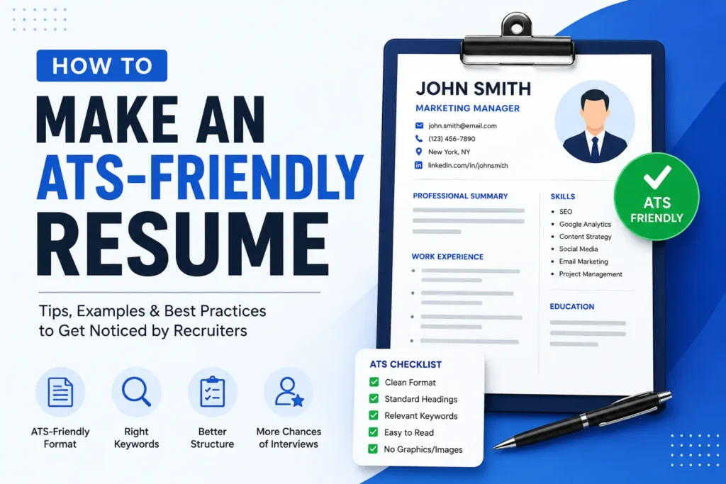 How to make an ATS-Friendly Resume to get noticed